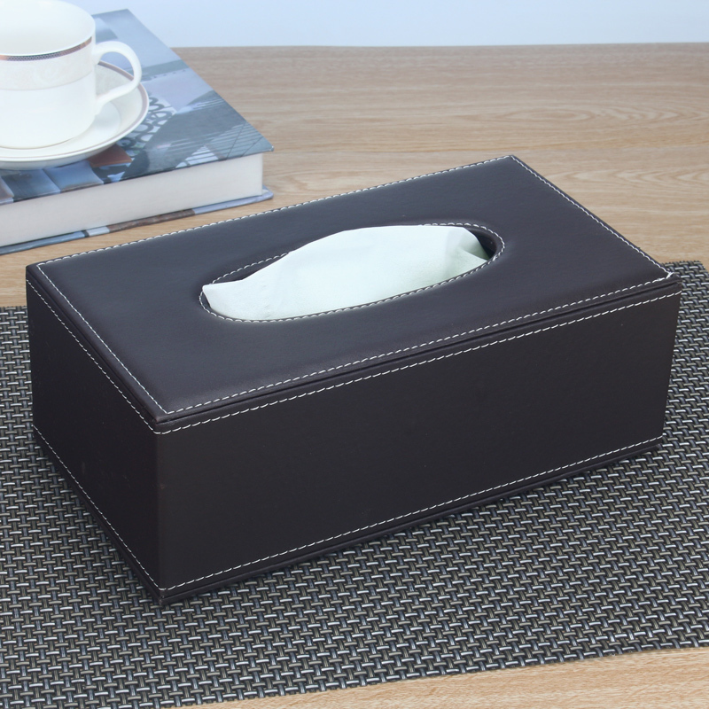 皮革纸巾盒 客厅茶几餐巾纸抽纸盒 可爱欧式简约创意家用车用温隆