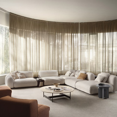 Nordic Light Luxury Minimalist Modular Sofa Set | Italian-Style Modern "Tofu Block" Lambswool Mid-Century Sofa with Bi-Directional Splicing