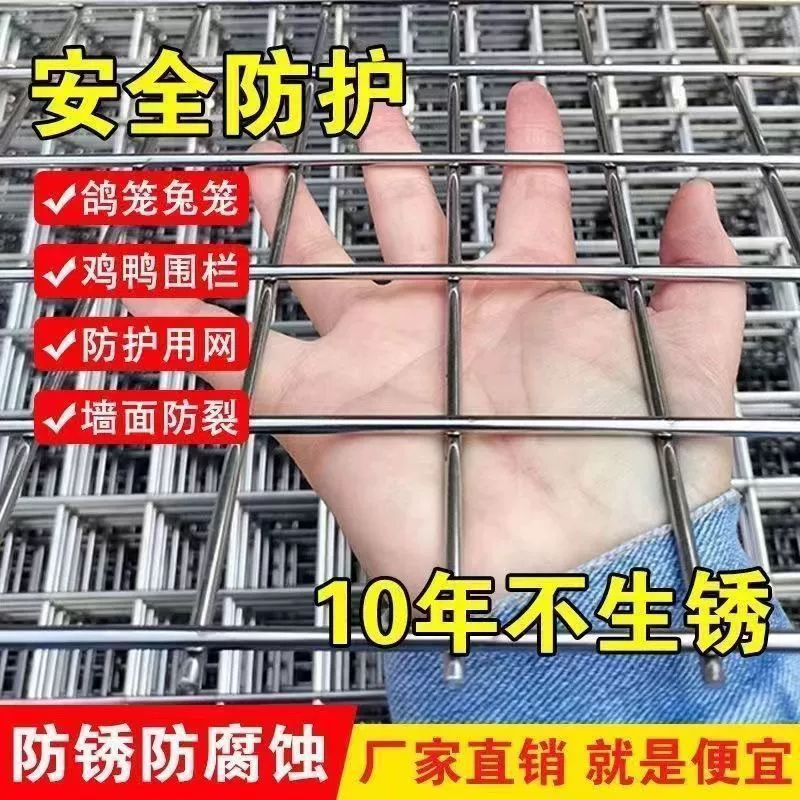 Galvanized iron wire protective fence net for raising chickens and ducks dedicated fencing net chicken enclosure inside and outside wall plastering welded wire mesh