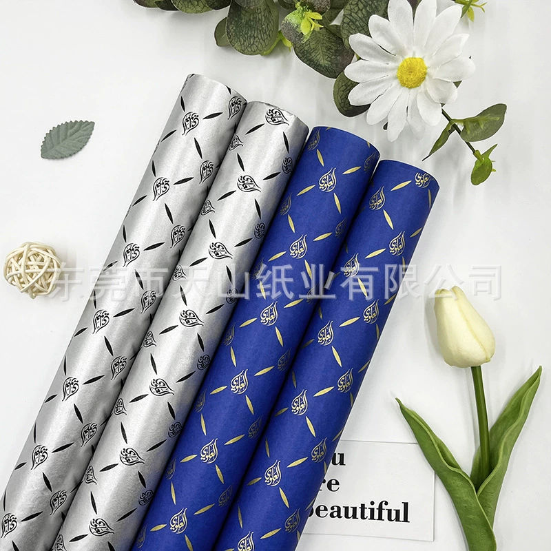 Заводская оптовая продажа деревянной целлюлозы крафт-бумага 30-70 г одного света белый крафт-бумага с печатным рисунком LOGO изысканная упаковочная бумага