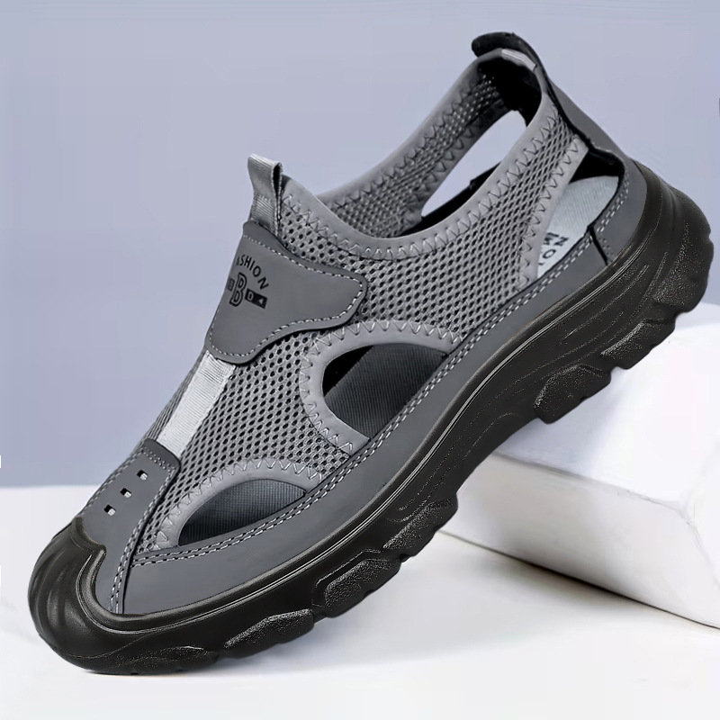 Sandalias de poliuretano para hombres nuevos zapatos huecos para hombres zapatos de tamaño grande zapatos casuales transfronterizos poco profundos zapatos transpirables 46
