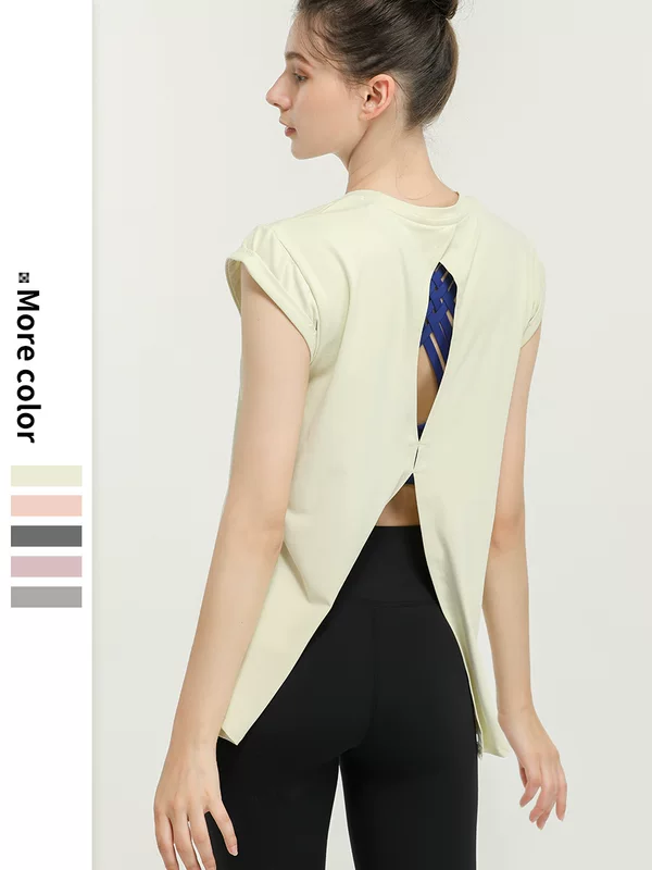 Модная дышащая одежда для йоги, спортивный костюм, sexy T-shirt для зала, городской стиль, интернет-звезда