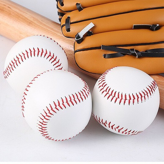Baseball factory wholesale supply PVC material 9 inch soft baseball rubber soft wood core hard baseball