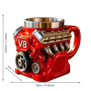 �羳��ƷV8 Engine Stainless Steel 3D MugV6�l�әC��֬����