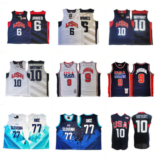 Cross-border jersey photo frame country 6 James 10 basketball uniform wall hanging collection star retro embroidery sports training