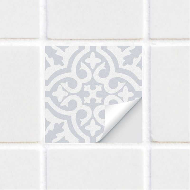 Funlife free boho style polymer leather tile stickers wash basin countertop renovation waterproof stickers TS315