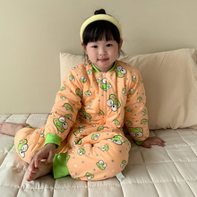 宝宝分腿睡袋恒温棉防踢被连体儿童多功能睡衣婴儿春秋冬四季通用