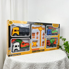 Children's Large Inertia Engineering Car Toy Set Excavator Crane Bulldozer Toy Training Course Institutional Gift