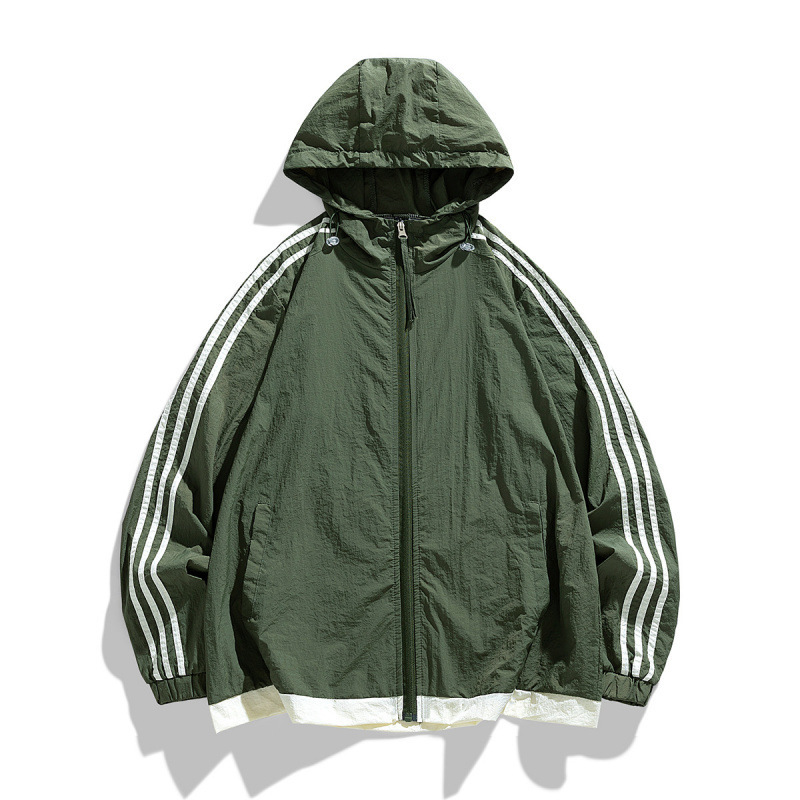 Fábrica de montaña ropa de protección solar para mujeres de verano nuevo anti-UV manga larga chaqueta con capuchón ligera delgada hombre 7706