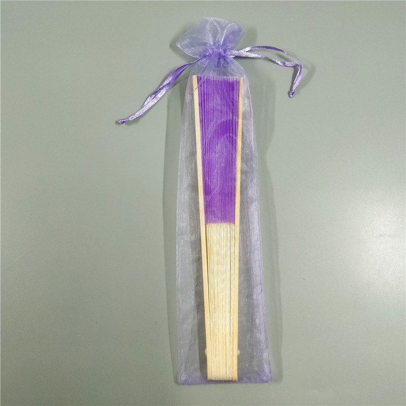 Bolsa de organza 6*26cm ventilador color sólido organza bolsa pura perla blanca organza cordón bolsa embalaje de la joyería