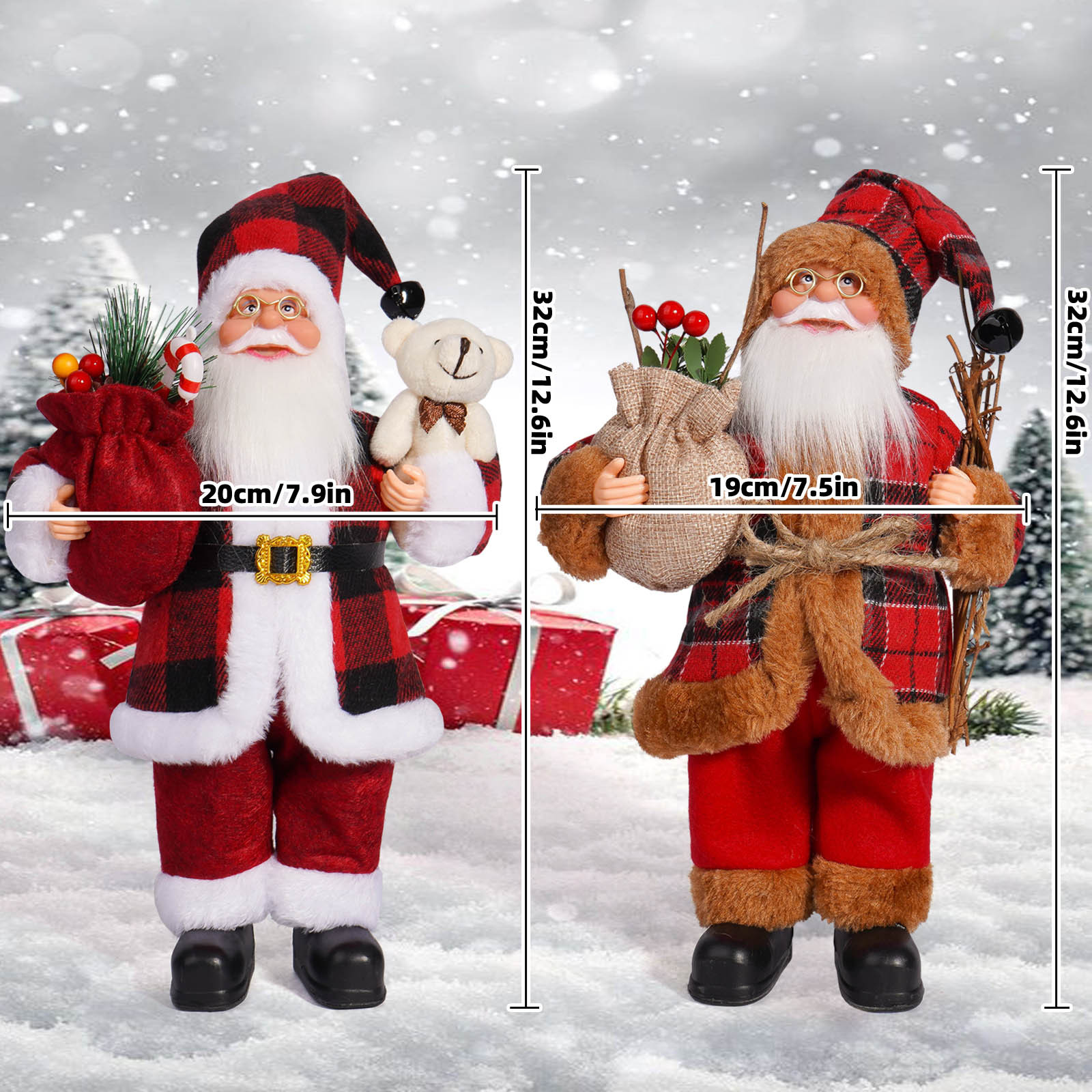 500g Weight Doll Event & Party Supplies Doll Classification 1 Piece Quantity Party Occasion Christmas Festival Santa Claus Pattern Nordic Style, Cute, Modern Style Style Christmas Nordic Style Cute Modern Style Santa Claus Party Doll 9