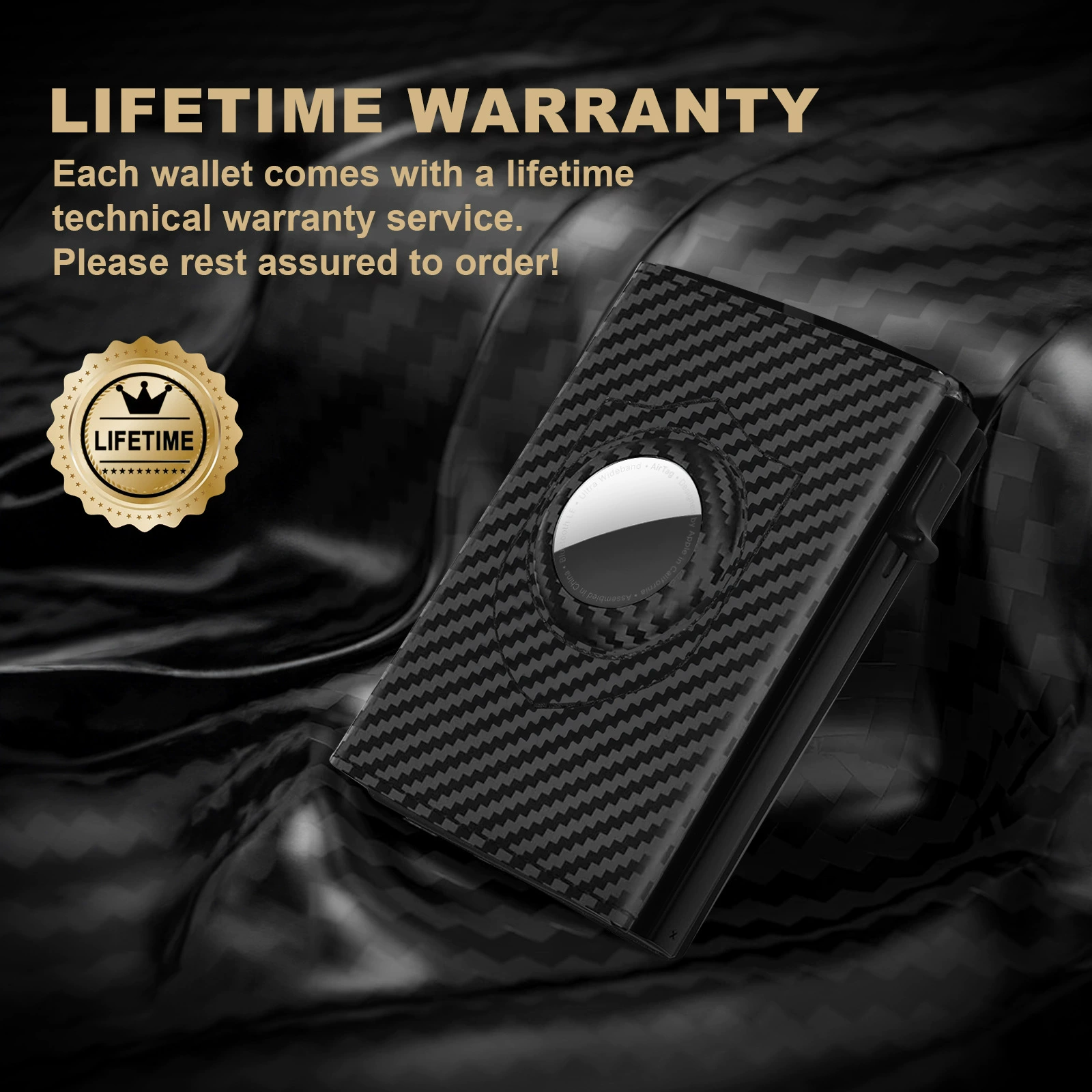 КАЛЬЦ Wallet AIRTAG Wallet RFID технологий кредитной карты ветка, с минималистичным мужским кошельком