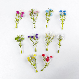 Simulation soft glue baby's breath star wedding home decoration small fresh diy hairpin flower accessories feel plastic simulation flower