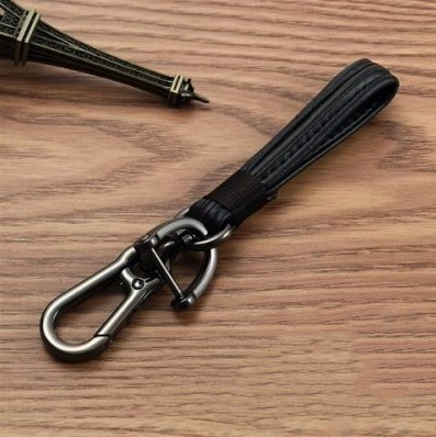 革ロープキーホルダーペンダント編組ロープキーリング金属カップル漫画アクセサリー男性と女性の車のキーチェーン