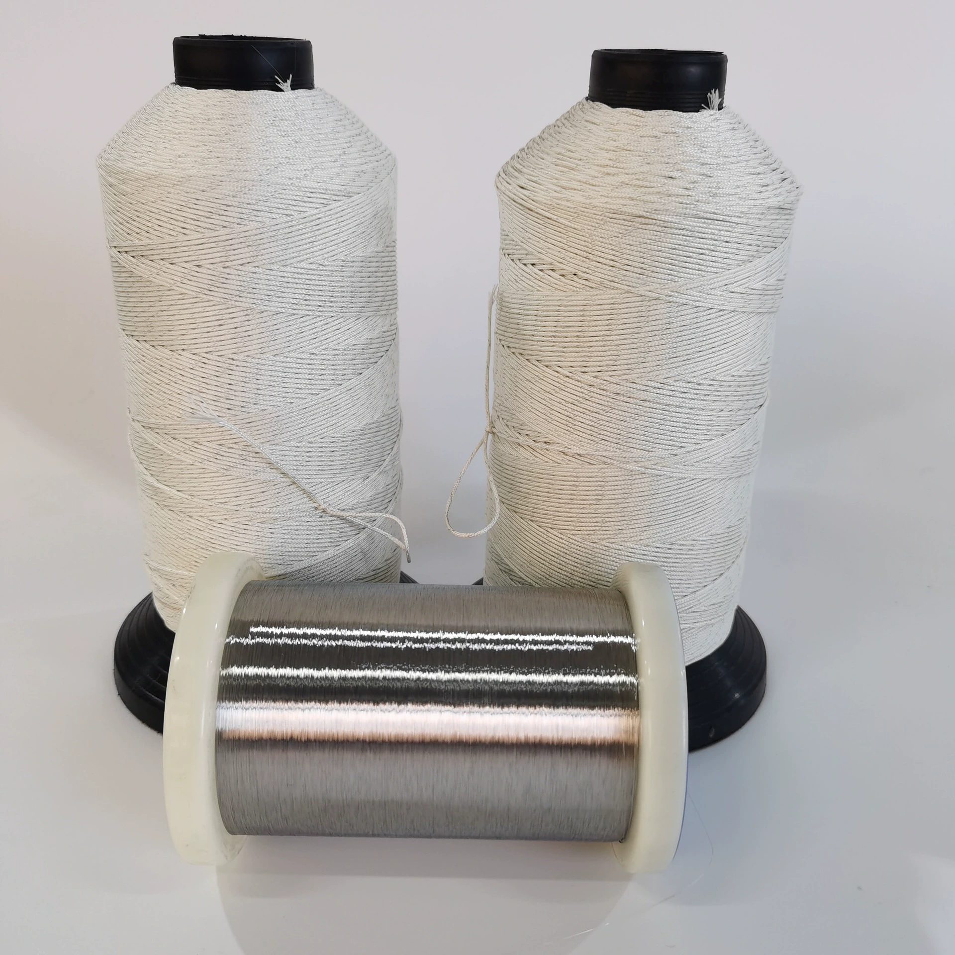 Стекловолоконный трос с покрытием из стекловолокна + проводящая проволока из нержавеющей стали, плетеный трос, термостойкий трос