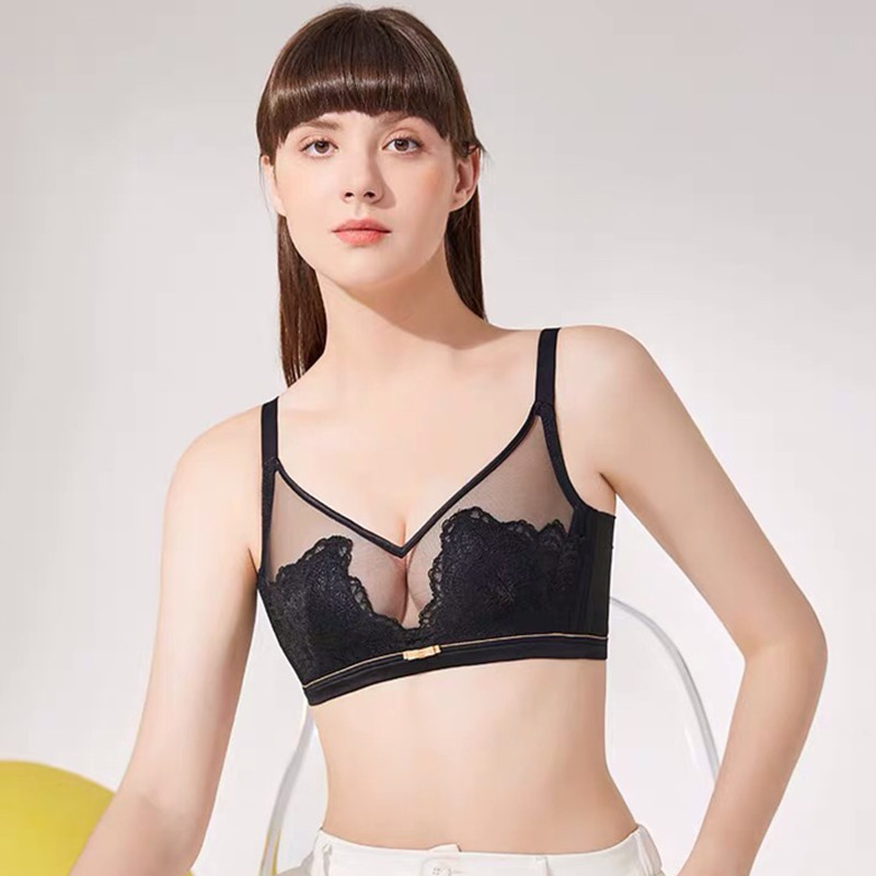 フルカップセクシーなレースのウサギの耳の薄いカップの快適な文のブラジャーは調整型を集めて、女性の下着の260を収めます。