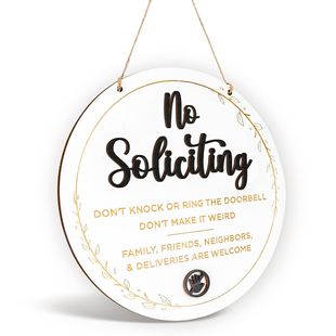 Cross-Border Amazon New Product House Door No Soliciting Sign Wooden Home Decoration Sign No Knocking Sign