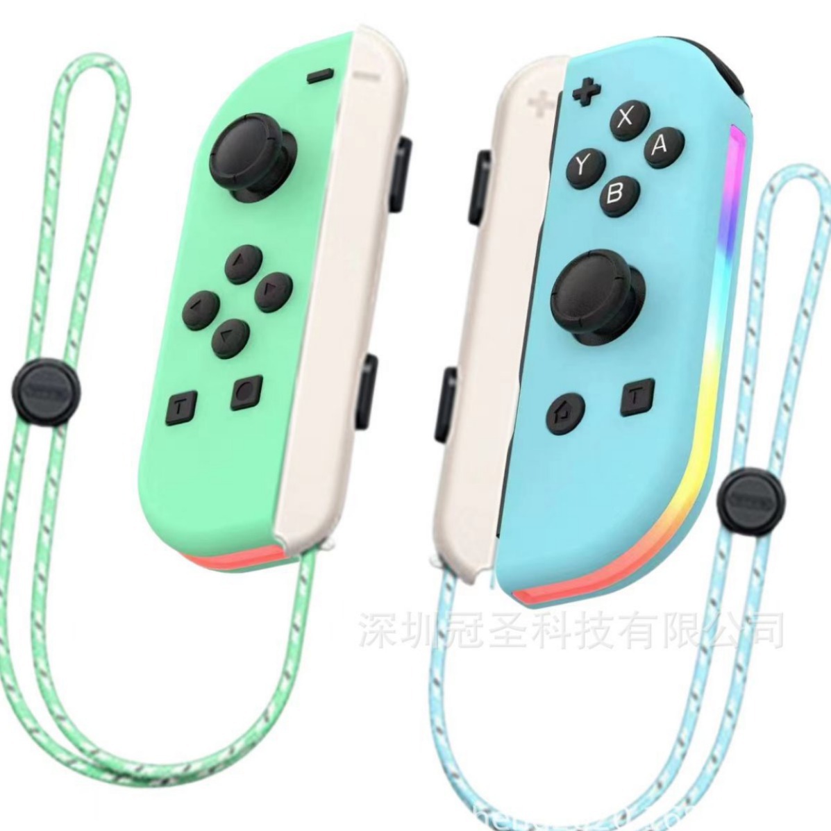 Nuevo interruptor Modelo privado manija izquierda y derecha con el cuerpo ligero sentido vibración alegría-con Bluetooth inalámbrico manija del juego