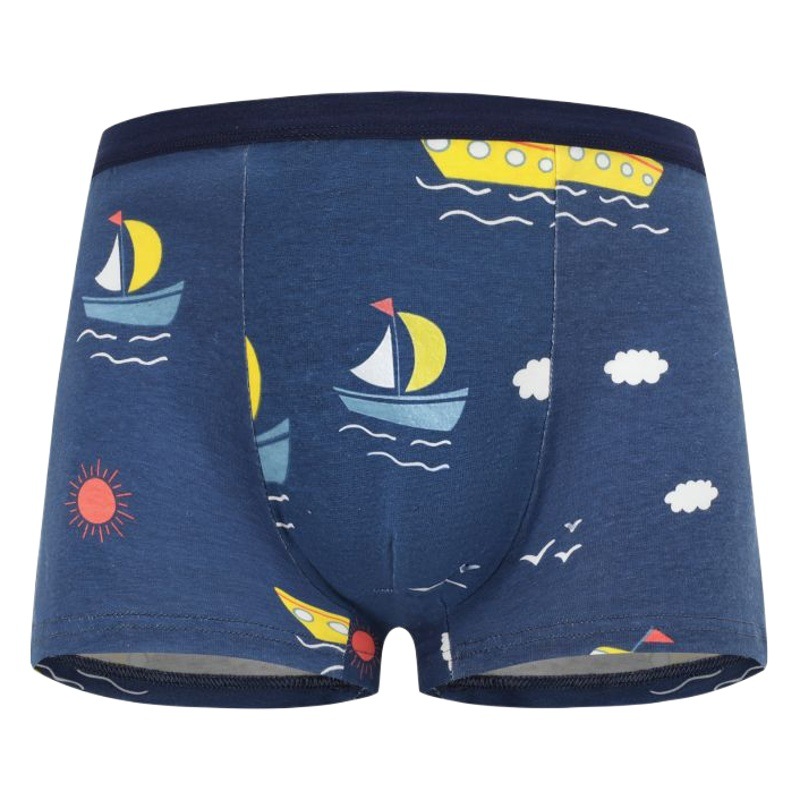 New boys' underwear pure cotton cartoon printed boys' boxer shorts medium and big boys baby boys' boxer shorts factory direct supply