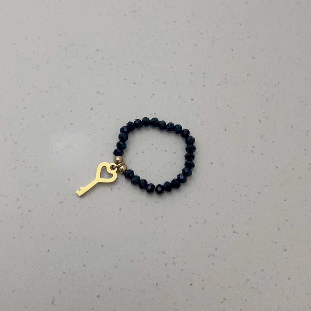 Simple Style Geometric Stainless Steel Patchwork Rings 1 Piece