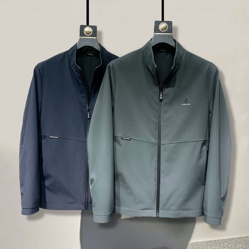 Dad's Coat Spring and Autumn Top Middle-aged Men's 2024 New Autumn Clothes Middle-aged 40-year-old Casual Jacket