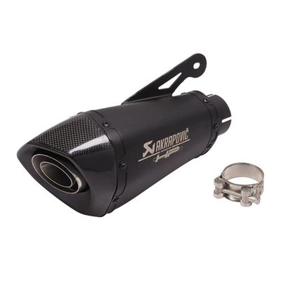 Z900 CBR S1000RR – Motorcycle exhaust pipe - 60mm-black-carbon-head