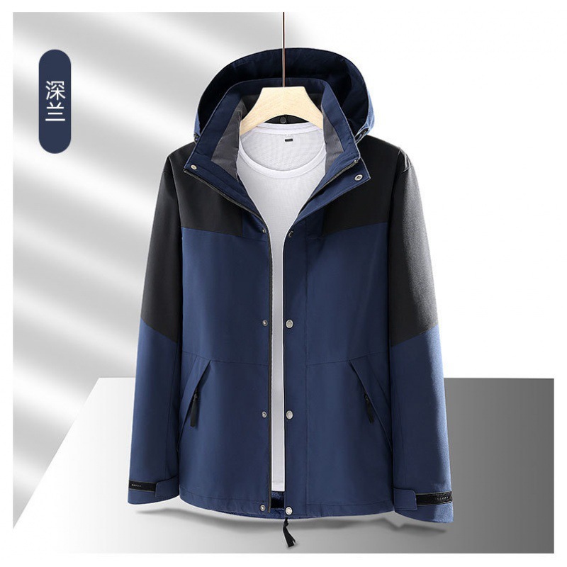 Tienda en línea primavera y otoño caliente a prueba de viento impermeable al aire libre chaqueta de montaña para hombres y mujeres un solo traje de asalto 9188