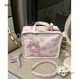 化妆包可爱印花大容量Kitty手提便携式洗漱收纳新款化妆包拍立得