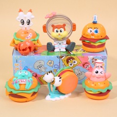 ハンバーグパーティースポンジ赤ちゃん手作りブラインドボックスネット赤爆金アニメ人形潮游可爱いモデルデスクトップ置物