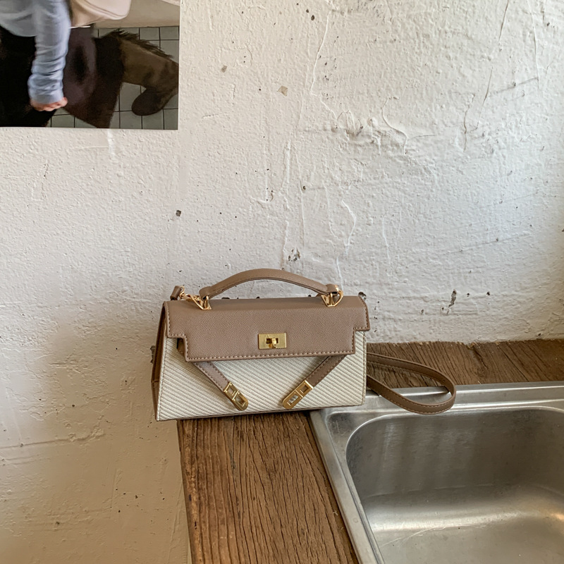 Bolsa de mano transfronteriza de estilo extranjero, bolso de mano de estilo extranjero de alta calidad, bolso de hombro de moda retro casual universal