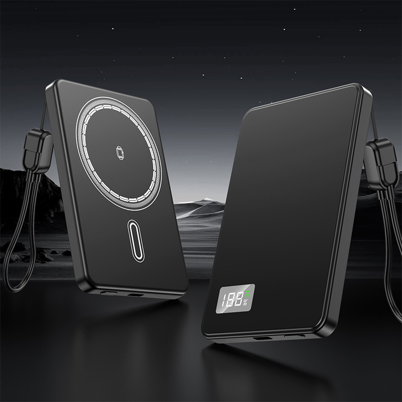 マグセーフ三合一外付け電池10000mah急速充電QI2.0マグネット充電宝は腕時計のイヤホンを充電することができます。|undefined