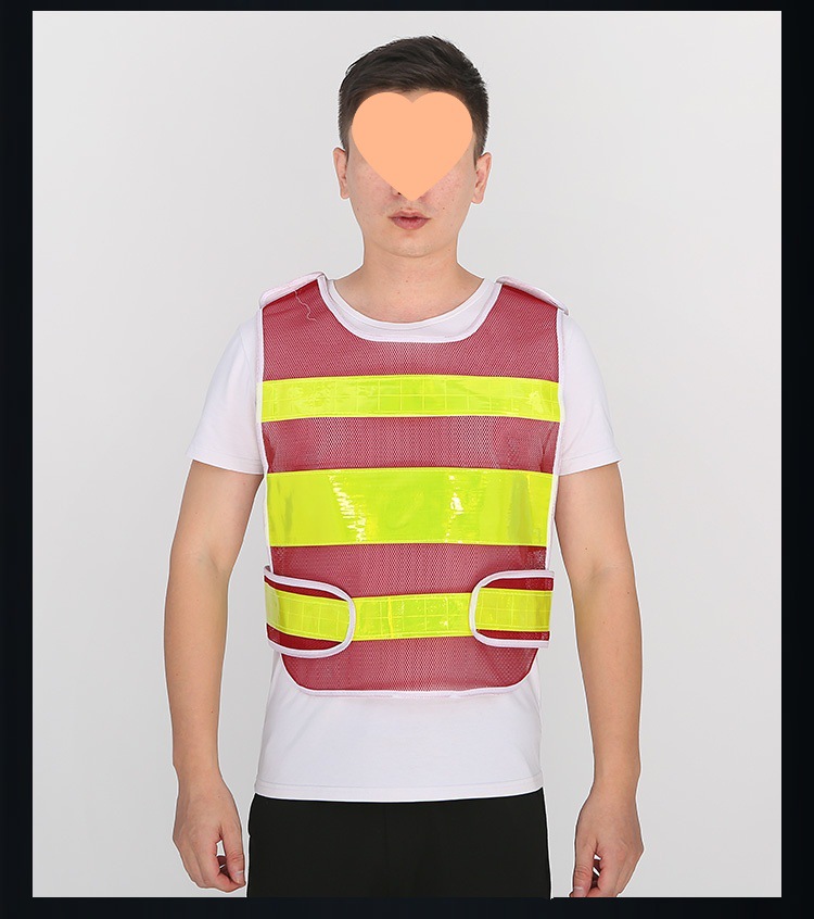 chaleco reflectante ventilación construcción ropa de seguridad sanitaria medioambiental tráfico servicio de trabajo chaleco reflectante se puede ajustar
