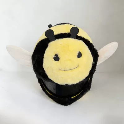 Cross-Border Hot Selling Bee Helmet Protective Cover Cycling Funny Motorcycle Equipment Cute Plush Hood Accessories