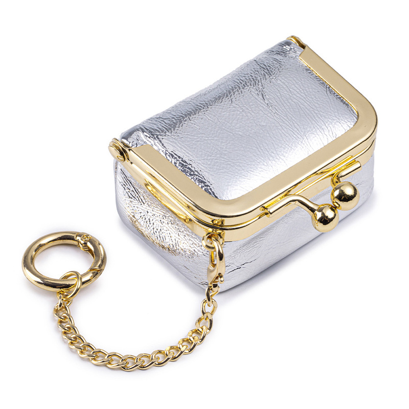 新品本革小柄な口金バッグダイヤリングアクセサリーバッグミニリングネックレスイヤリングアクセサリーケースコイン小銭入れ|undefined
