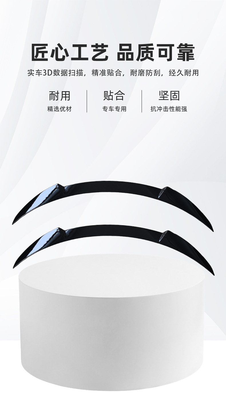 Suitable for 13-19 Mercedes-Benz Cla-Class Cla220 Cla200 Modified W117 Fd Style Rear Wing Modification Parts