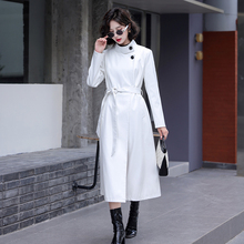 海宁真皮衣女中长款韩版修身2024秋冬新款气质绵羊皮风衣显瘦外套