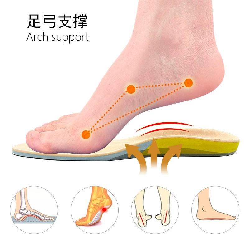 EVA корректирующие стельки для взрослых опрокидывание подушечки плоские ступни мягкие стельки удобные и износостойкие