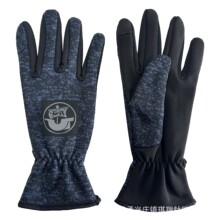 工厂定制粗针织手套阳离子毛线针织布运动骑行手套