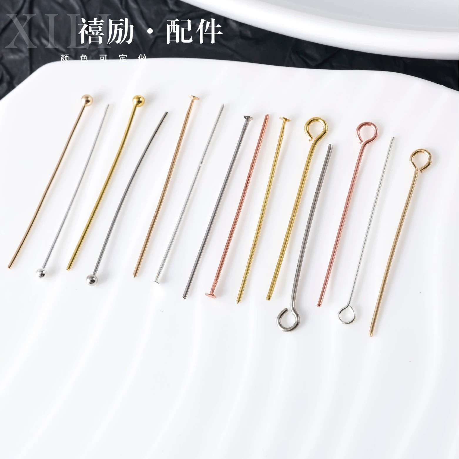 Цвет 14-каратного золотого штифта 9 штифта шариковая штифта штифта Т-игла ручной работы diy бисерная игла материал ювелирных изделий