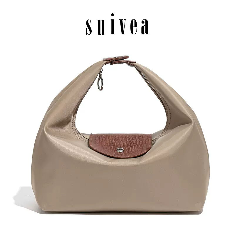 工厂直供2026新款休闲单肩尼龙饺子包简约大容量日常通勤斜挎包女