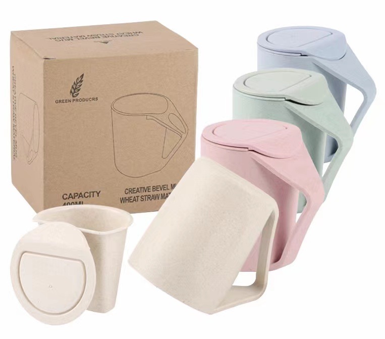 Creative home wheat straw gargle Cup Korean couple Cup toothbrush cup filter bubble cup set Wholesale