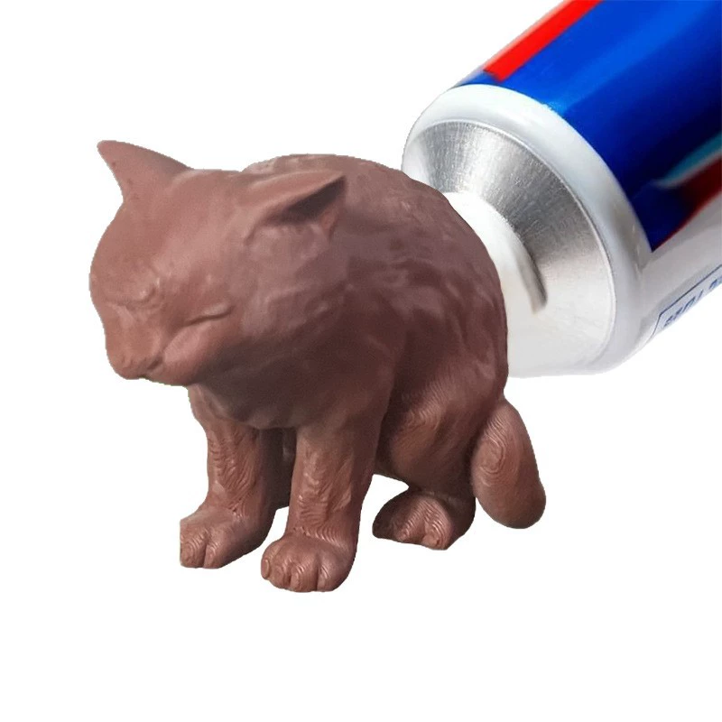 Creative toy, toothpaste, (Cross-border trading), 3D, cat