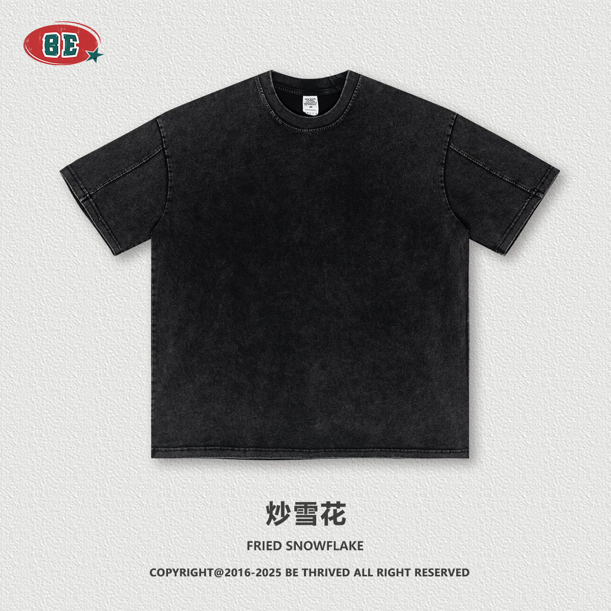 Be Hombres| 2025 verano retrógrado nostálgico tela de doble hilo camiseta de manga corta para hombres suelta gran blusa de manga de costura image 9