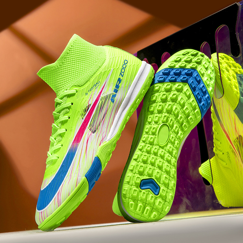 Zapatos de Fútbol de Caña Alta Modelo 17 de KPU Transpirable para Césped