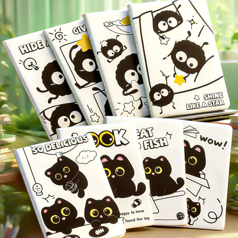 Notebook A5 cute stationery set, thickened pages, carbon-copy design, for elementary students