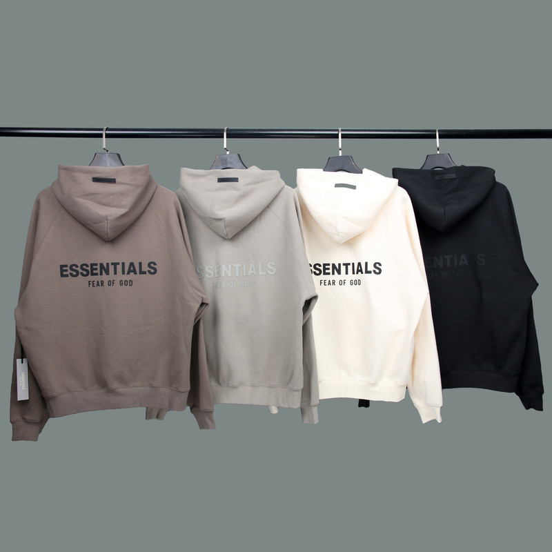 FEAR OF GOD double line ESSENTIALS back adhesive silicone printed hoodie tide FOG sweater ZGPB