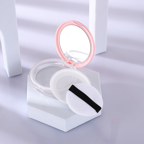 5g ultra-thin elastic mesh with mirror, pepper dry makeup setting powder, empty powder box, loose powder box with puff