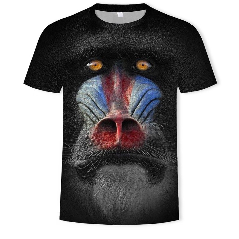新しい夏の 3D プリント Tシャツ半袖 Amazon eBay カジュアルスポーツメンズプリント服面白い|undefined