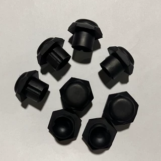 橡胶耐磨防尘保护帽 减震防滑橡胶帽 六边形橡胶保护套