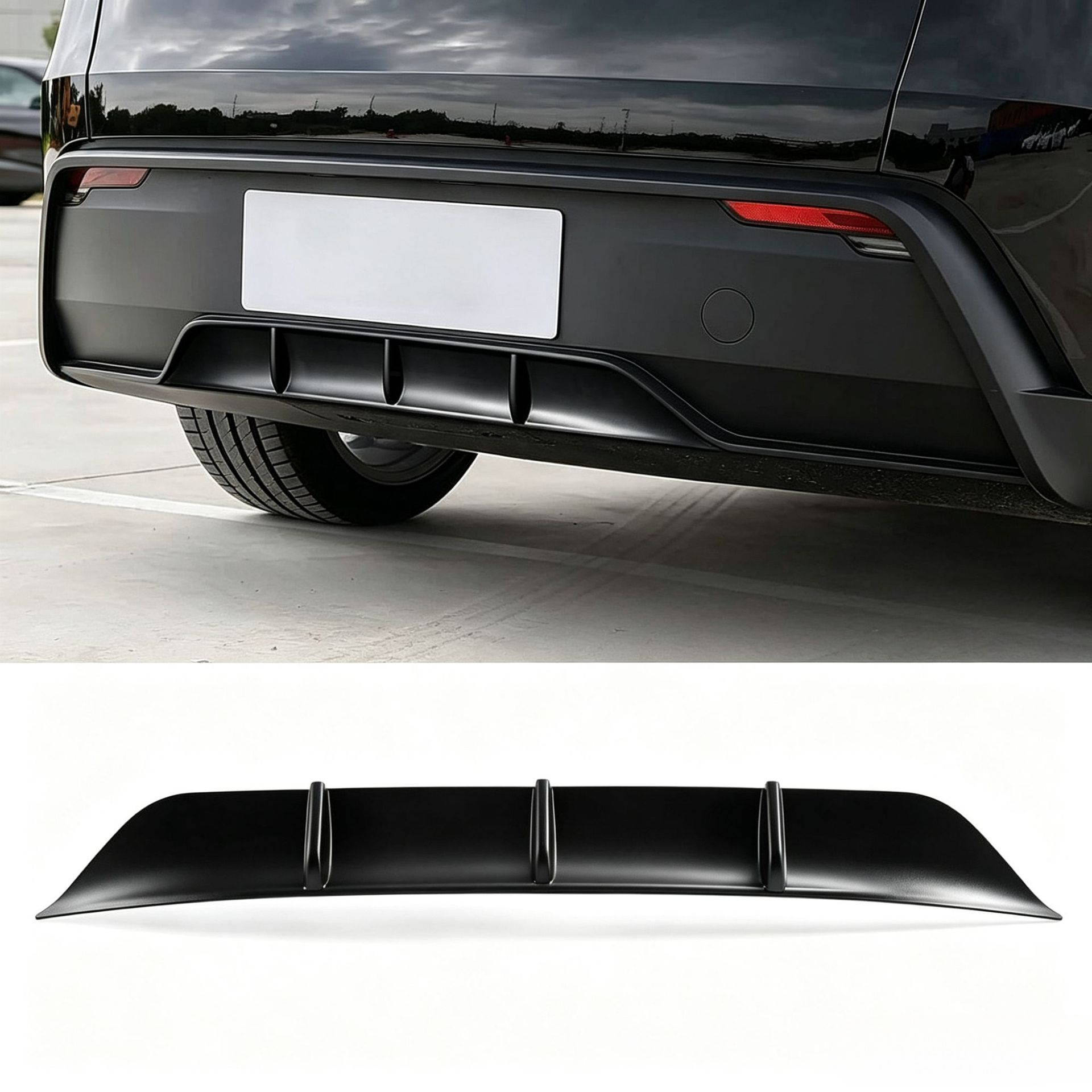 Suitable for Tesla Model 25 updated Y rear spoiler, new Model Y rear lip surround, rear bumper air knife decoration